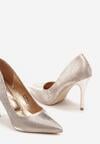 Pantofi stiletto Culoarea șampaniei