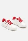 Sneakers Alb cu roșu