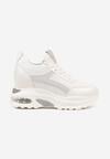 Sneakers Alb cu argintiu
