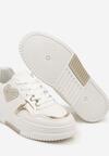 Białe Sneakersy z Brokatowym Serduszkiem Asitalla