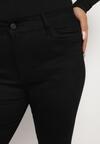 Czarne Jeansy Skinny z Kieszeniami i Wysokim Stanem Nevennia