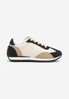 Czarne Płaskie Sneakersy z Geometrycznym Wzorem Navshara