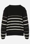 Pulover Negru cu alb
