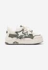 Sneakers Bej cu verde