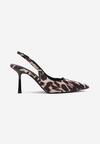 Pantofi stiletto Imprimeu leopard