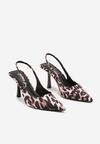 Pantofi stiletto Imprimeu leopard