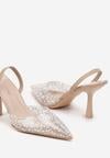 Pantofi stiletto Bej