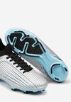 Srebrno-Niebieskie Buty Sportowe Korki z Piankowego Materiału Veristhra