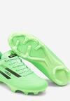 Zielone Buty Sportowe Korki z Ozdobnym Napisem Verisaele