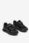 Czarne Płaskie Buty Sportowe Sneakersy z Transparentną Wstawką Bianele