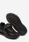 Czarne Płaskie Buty Sportowe Sneakersy z Transparentną Wstawką Bianele