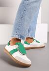 Sneakers Alb cu verde