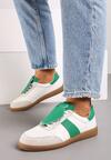 Sneakers Alb cu verde