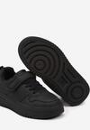 Czarne Sznurowane Buty Sportowe Sneakersy na Grubej Podeszwie na Rzepy Olita