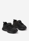 Czarno-Szare Buty Sportowe Typu Sneakersy Zapinane na Rzep Veriani