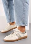 Sneakers Bej cu auriu