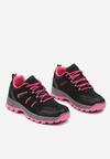 Czarne Sznurowane Buty Sportowe Sneakersy Trekkingowe z Paskami Cleirae