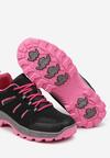 Czarne Sznurowane Buty Sportowe Sneakersy Trekkingowe z Paskami Cleirae