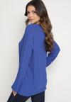 Niebieska Prążkowana Bluzka Longsleeve Gigiora