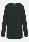 Ciemnozielona Prążkowana Bluzka Longsleeve Gigiora