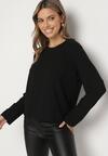 Czarna Prążkowana Bluzka Longsleeve Gigiora