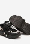 Czarne Buty Sportowe Sneakersy z Detalem w Kształcie Gwiazdki Leridae