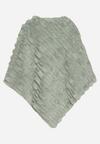 Jasnozielone Ponczo Ozdobione Tłoczeniem Dairis
