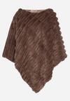 Brązowe  Ponczo Ozdobione Tłoczeniem Dairis