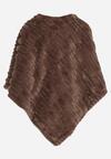 Brązowe  Ponczo Ozdobione Tłoczeniem Dairis