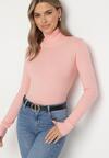 Różowy Golf Sweter z Wiskozą i Kaszmirem Zailaya