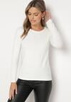 Biała Bawełniana Bluzka Longsleeve Tailene