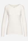 Biała Bawełniana Bluzka Longsleeve Tailene