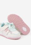 Beżowe Płaskie Buty Sportowe Sneakersy ze Sznurowaniem i Perforacją Avanelis