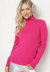 Pulover pe gât Fucsia