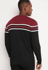 Pulover Negru cu bordo