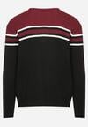 Pulover Negru cu bordo
