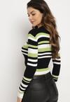 Pulover Verde cu negru