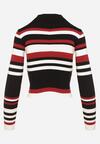 Pulover Bordo cu negru