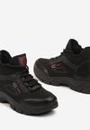 Czarne Sneakersy za Kostkę w Trekkingowym Stylu Tharira
