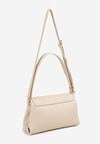 Beżowa Elegancka Torebka Listonoszka z Rączką i Dodatkowym Paskiem Seamoria