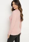 Pulover Roz deschis
