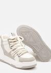Sneakers Gri cu alb