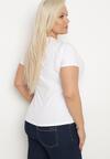 Biały T-shirt z Bawełny w Klasycznym Stylu Venamia