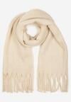 Jasnobeżowy Szalik z Ozdobnymi Frędzlami Esariana