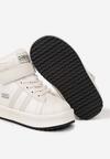 Białe Botki w Stylu Sneakersów z Futrzaną Wyściółką Parlemi