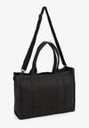 Czarna Pleciona Torebka Shopper Seviola
