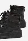 Czarne Sneakersy za Kostkę z Futrzaną Wyściółką Emindria