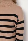 Rochie Bej cu negru