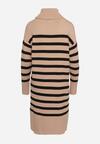 Rochie Bej cu negru