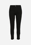 Czarne Jeansy Skinny z Efektem Push Up Ozdobione Guzikami Zolvila